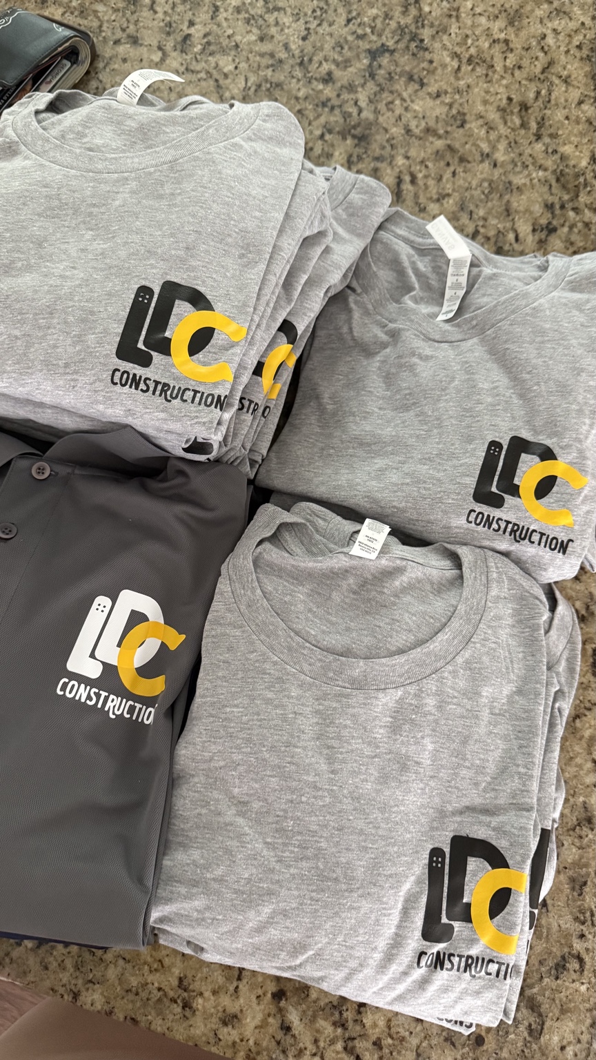 Real LDC company shirts and polo created by 4U Studio